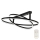 Top Light - LED-himmennyskattokruunu SATURN 2xLED/25W/230V musta + kauko-ohjaus