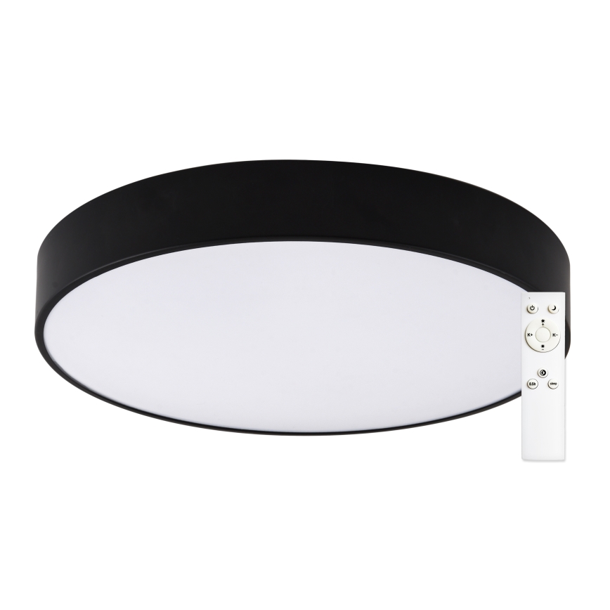 Top Light - Himmennettävä kylpyhuoneen LED-kattovalaisin PETAL LED/48W/230V IP44 3000-6500K halkaisija 48 cm musta + kauko-ohjaus