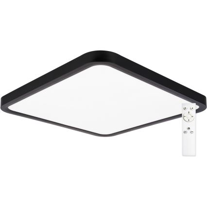 Top Light - Himmennettävä LED-kattovalaisin REVIT LED/36W/230V 3000-6500K 40x40 cm musta + kauko-ohjaus