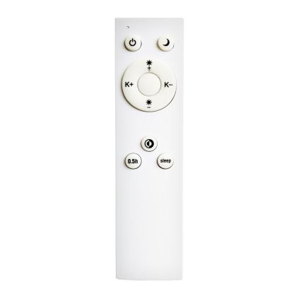 Top Light - Himmennettävä LED-kattovalaisin REVIT LED/50W/230V 3000-6500K 50x50 cm musta + kauko-ohjaus