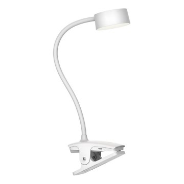 Top Light - LED Kosketus Himennettävä pöytälamppu, jossa klipsi BELLA LED/4,8W/5V 3000-6500K valkoinen