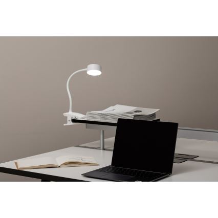 Top Light - LED Kosketus Himennettävä pöytälamppu, jossa klipsi BELLA LED/4,8W/5V 3000-6500K valkoinen