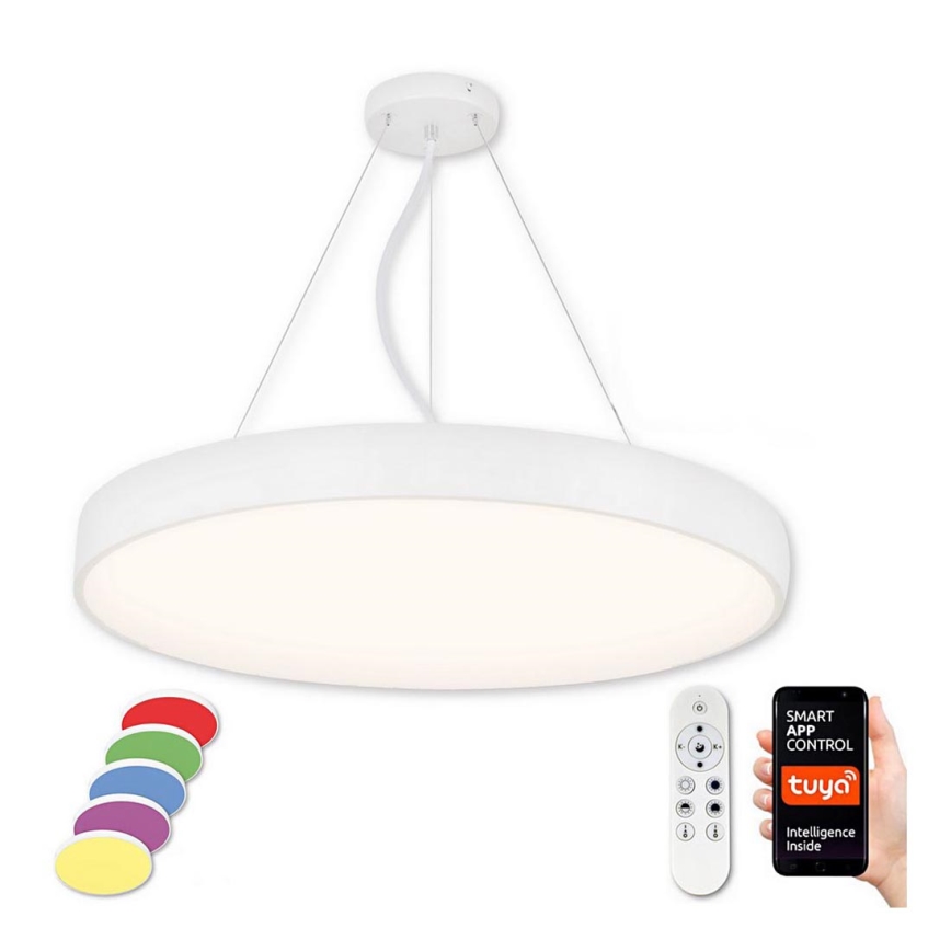 Top Light - LED RGB Himmennettävä kattokruunu johdossa METAL LED/60W/230V Wi-Fi Tuya valkoinen + kauko-ohjaus
