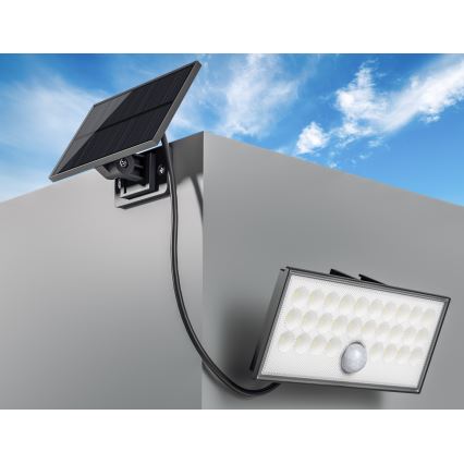 Top Light - LED Solar seinä valonheitin anturilla HELEON VARIO LED/8W/3,7V IP65 4000K 2200 mAh + kauko-ohjaus