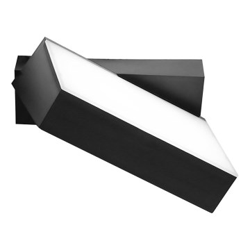 Top Light - LED-ulkoseinävalaisin FLIP LED/12W/230V 3000/4000/6000K IP54 musta