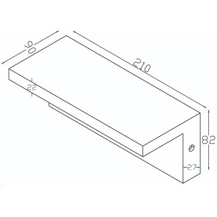 Top Light - LED-ulkoseinävalaisin ELON LED/10W/230V 4000K IP54