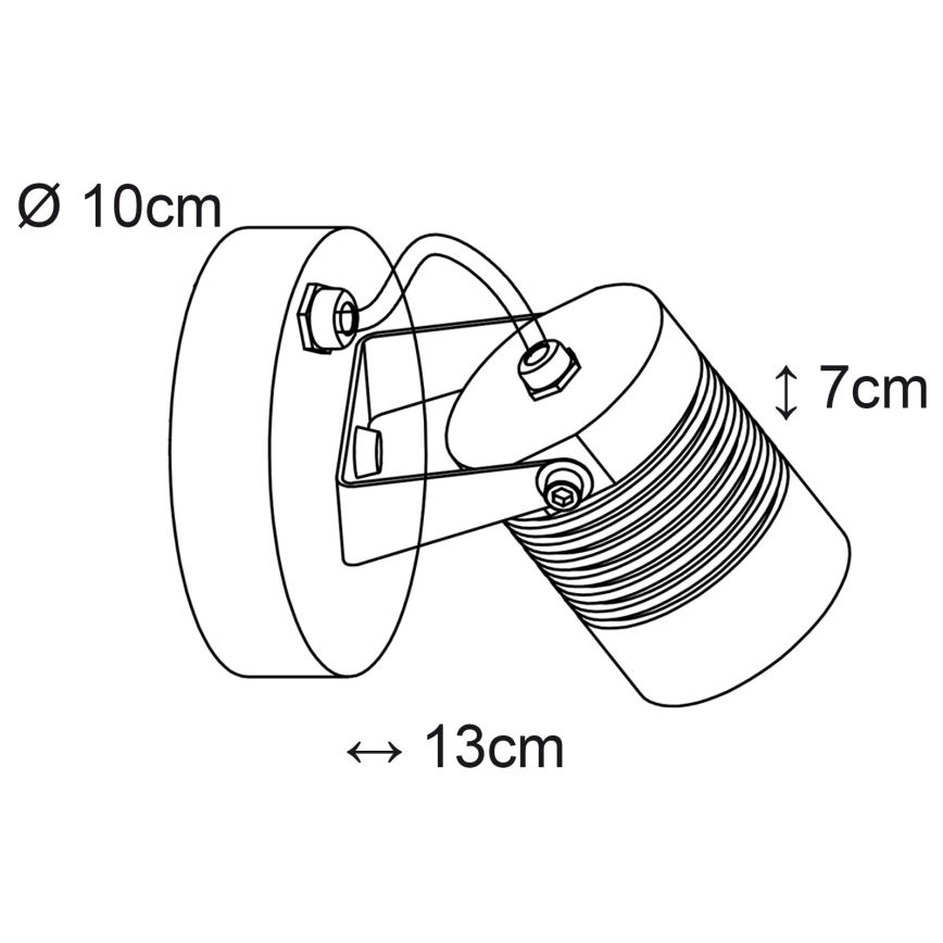 Top Light - LED-ulkoseinävalaisin IBIZA LED/5W/230V IP54