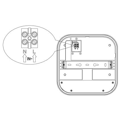 Top Light - LED Ulkoseinävalaisin liikkeen ja hämärän tunnistimella BARI LED/20W/230V 4000K IP65