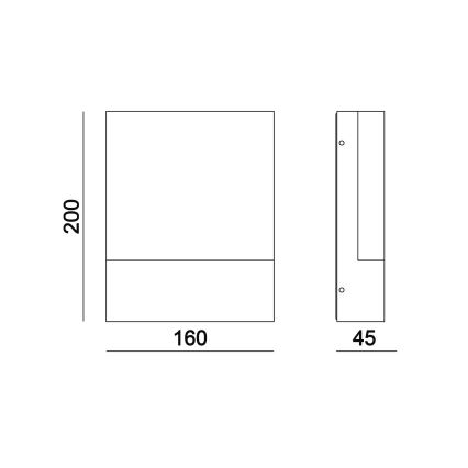 Top Light - LED-ulkoseinävalaisin NOEL LED/10W/230V IP54 musta