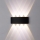 Top Light - LED-ulkoseinävalaisin RAY LED/8W/230V IP44 4000K musta