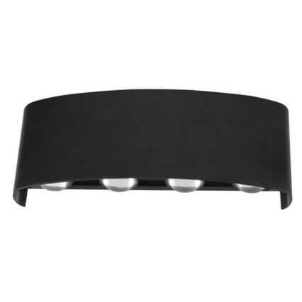 Top Light - LED-ulkoseinävalaisin RAY LED/8W/230V IP44 4000K musta