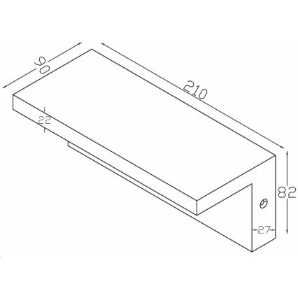 Top Light - LED Ulkovalo anturilla ELON LED/10W/230V 4000K IP54
