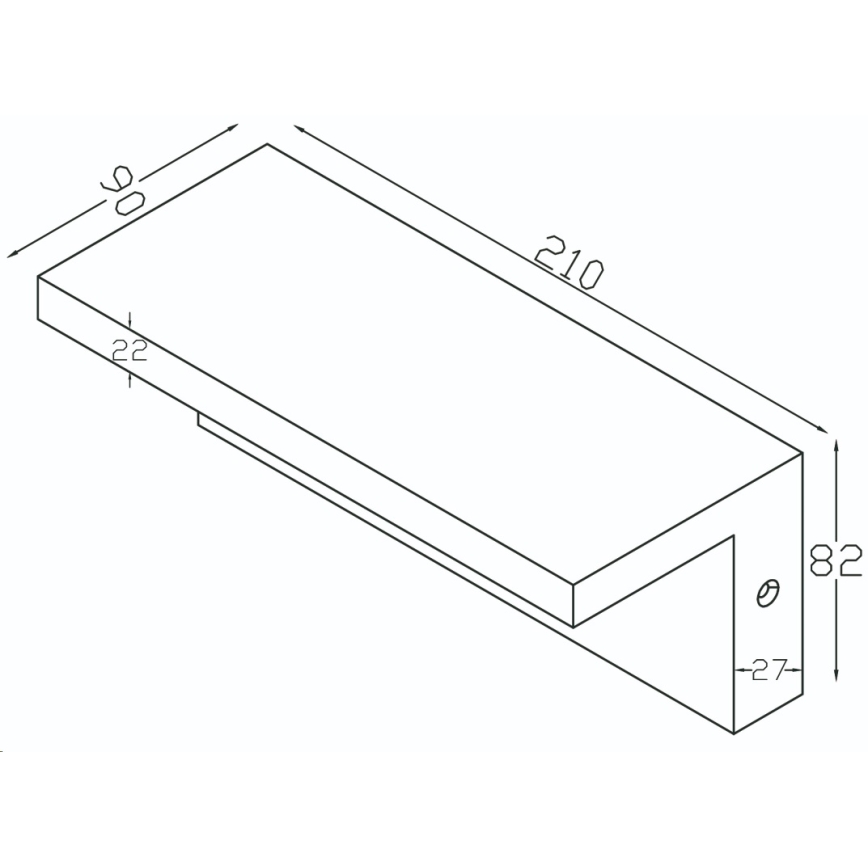 Top Light - LED Ulkovalo anturilla ELON LED/10W/230V 4000K IP54