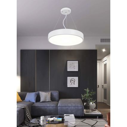 Top Light Metal 40BZ +kaukosäädin - LED-kattokruunu johdossa METAL LED/51W/230V + +kaukosäädin valkoinen
