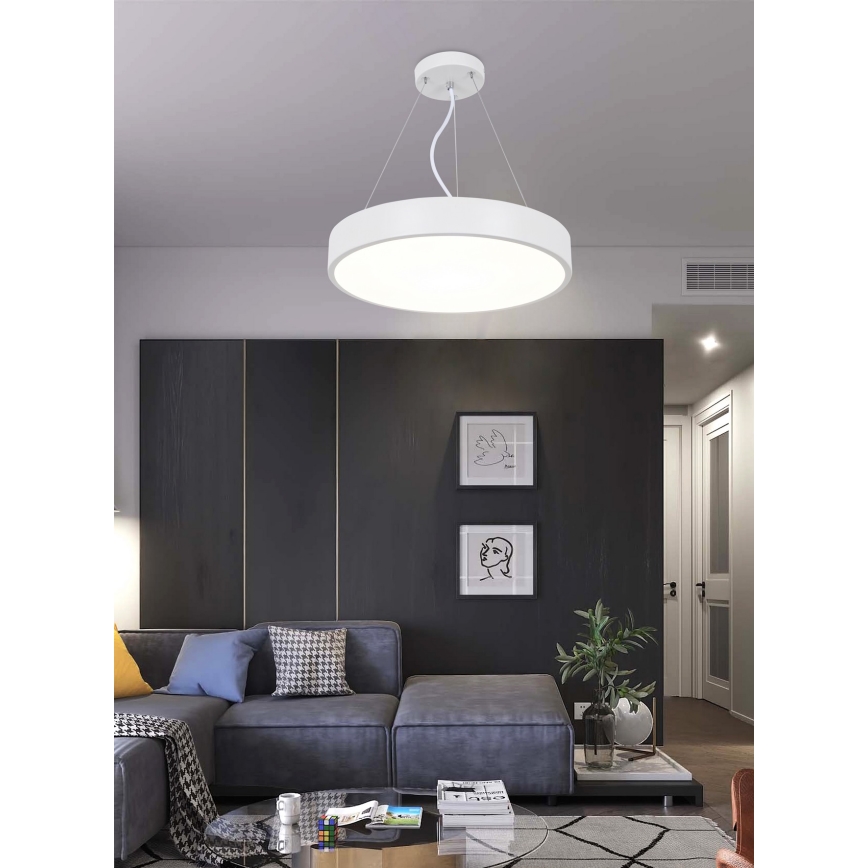 Top Light Metal 40BZ +kaukosäädin - LED-kattokruunu johdossa METAL LED/51W/230V + +kaukosäädin valkoinen