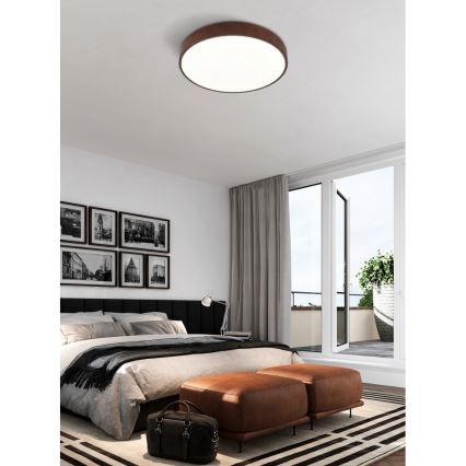 Top Light Metal 40CO +kaukosäädin-Himmennettävä LED-kattovalaisin METAL LED/51W/230V + +kaukosäädin ruskea
