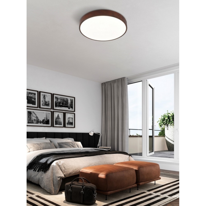 Top Light Metal 40CO +kaukosäädin-Himmennettävä LED-kattovalaisin METAL LED/51W/230V + +kaukosäädin ruskea