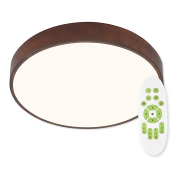Top Light Metal 40CO +kaukosäädin-Himmennettävä LED-kattovalaisin METAL LED/51W/230V + +kaukosäädin ruskea