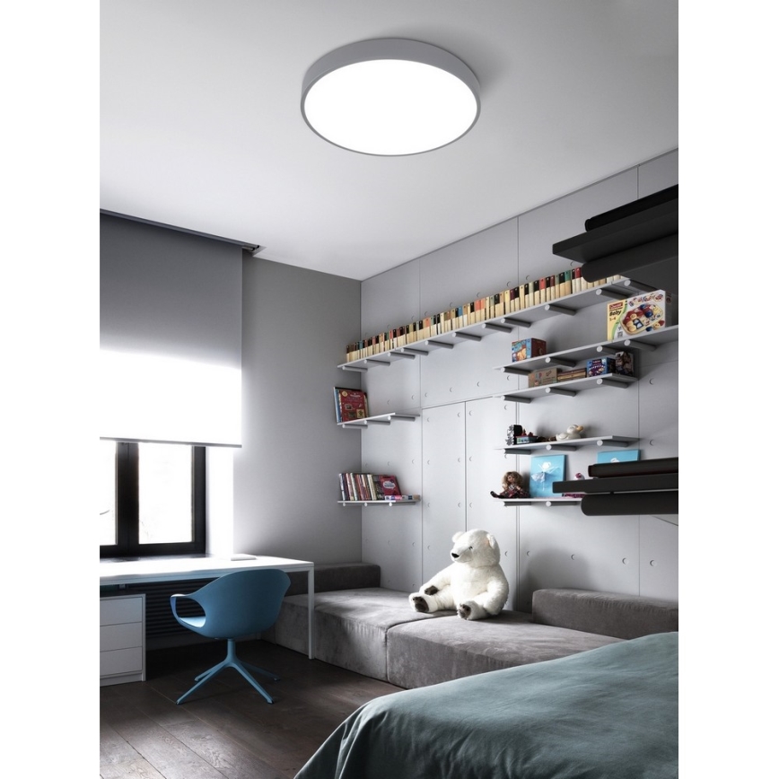 Top Light Metal 40S RC - Himmennettävä LED-kattovalaisin LED/51W/230V + Kauko-ohjaus harmaa