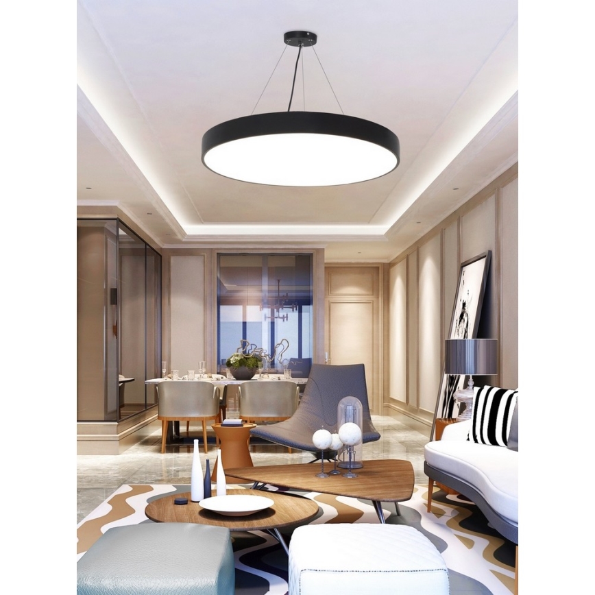 Top Light Metal 60CZ +kaukosäädin - Himmennettävä LED-kattokruunu johdossa METAL LED/60W/230V musta