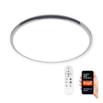 Top Light Silver K MAX SMART - Himmennettävä LED-RGB-kattovalaisin SILVER LED/60W/230V Tuya + +kaukosäädin