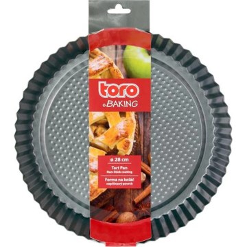 TORO 28 cm piirakkavuoka, musta