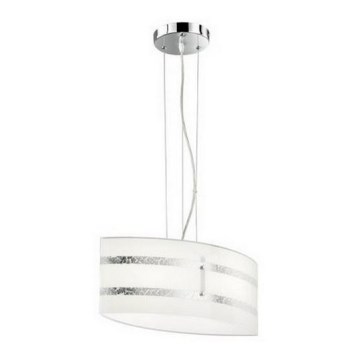 Trio - Kattokruunu johdossa NIKOSIA 2xE27/40W/230V hopea