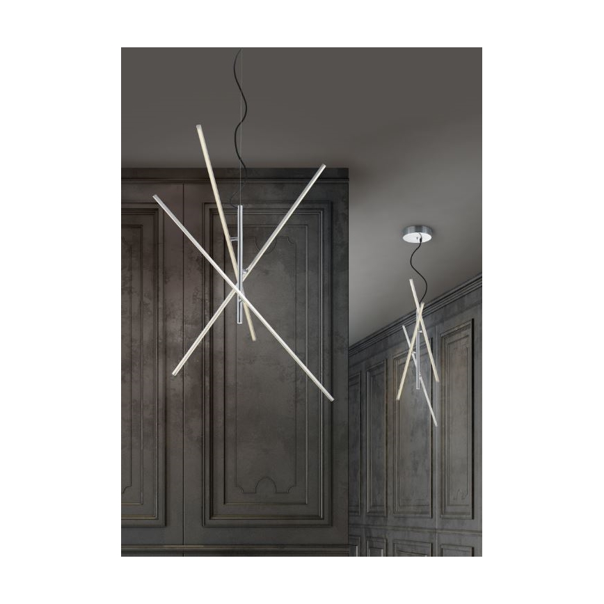 Trio - LED Himmennettävä kattokruunu johdossa TIRIAC 3xLED/7,5W/230V