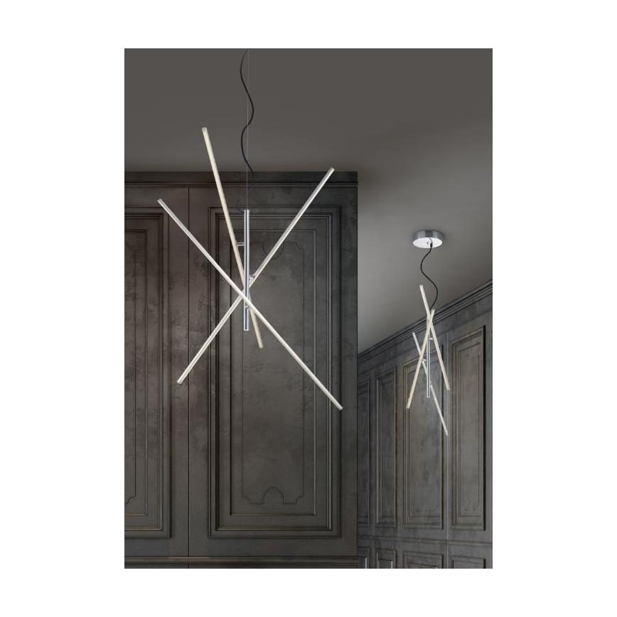 Trio - LED Himmennettävä kattokruunu johdossa TIRIAC 3xLED/8,5W/230V
