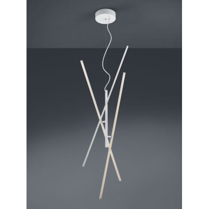 Trio - LED Himmennettävä kattokruunu johdossa TIRIAC 3xLED/8,5W/230V valkoinen