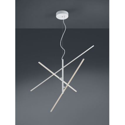 Trio - LED Himmennettävä kattokruunu johdossa TIRIAC 3xLED/8,5W/230V valkoinen