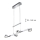 TRIO - LED-kattokruunu narussa LENTIL 8xLED/2,3W/230V