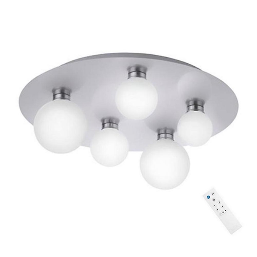 Trio - LED RGB Himmennettävä kattovalo DICAPO 5xLED/3W/230V 3000-5000K + kaukosäädin