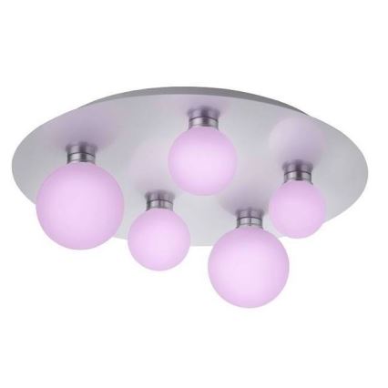 Trio - LED RGB Himmennettävä kattovalo DICAPO 5xLED/3W/230V 3000-5000K + kaukosäädin