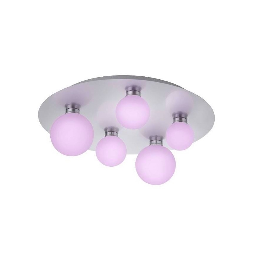 Trio - LED RGB Himmennettävä kattovalo DICAPO 5xLED/3W/230V 3000-5000K + kaukosäädin