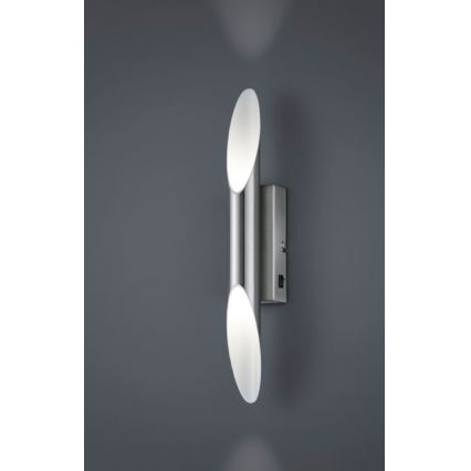 Trio - LED-seinävalaisin BOLERO 2xLED/3,1W/230V CRI 90 mattakromi