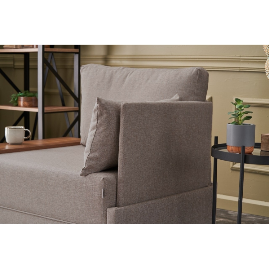 TULA oikeanpuoleinen beige kulmatuoli