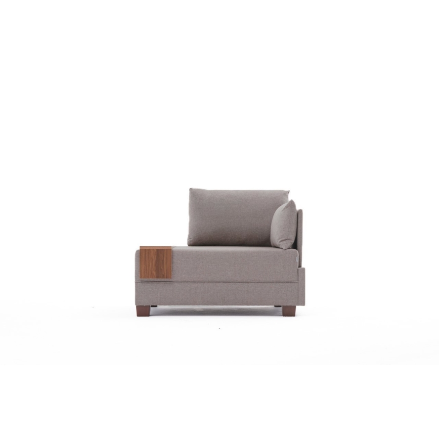 TULA oikeanpuoleinen beige kulmatuoli