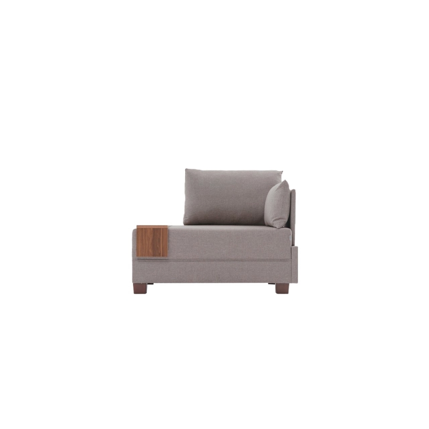 TULA oikeanpuoleinen beige kulmatuoli
