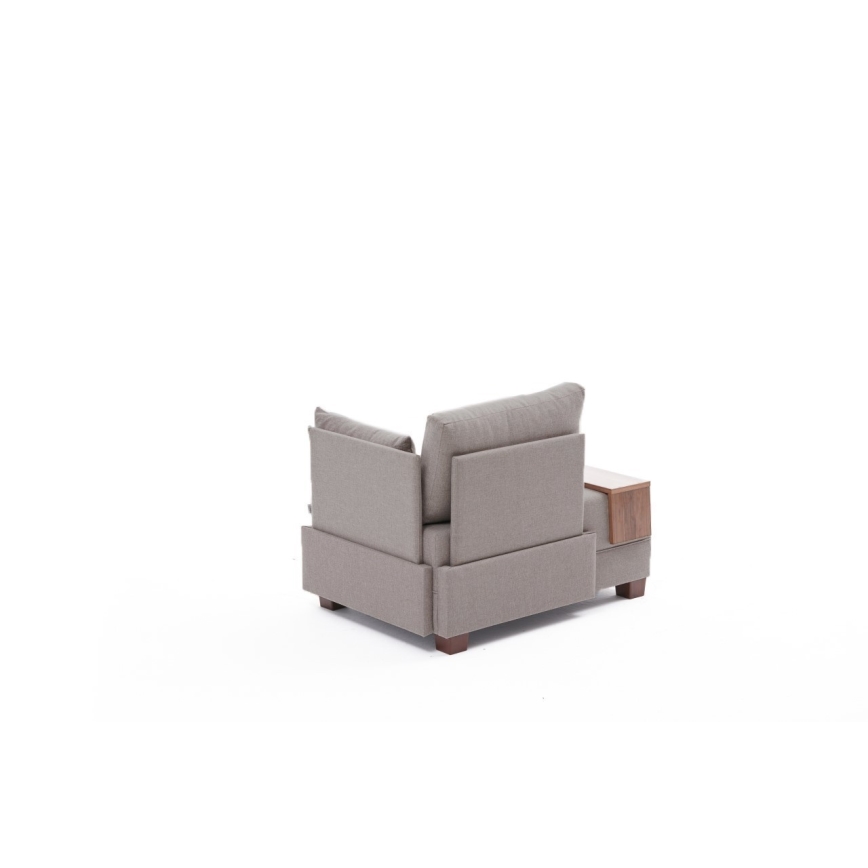 TULA oikeanpuoleinen beige kulmatuoli