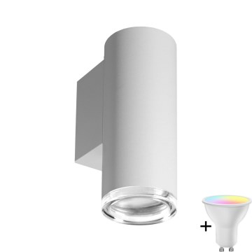TURYN LED RGBW säädettävä kylpyhuoneen seinävalaisin 1xGU10/6,5W/230V 2700-6500K Wi-Fi IP44 valkoinen
