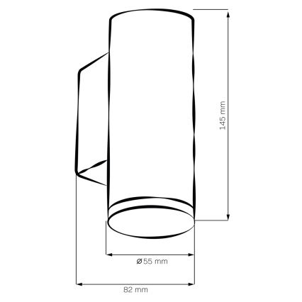 TURYN LED RGBW säädettävä kylpyhuoneen seinävalaisin 1xGU10/6,5W/230V 2700-6500K Wi-Fi IP44 valkoinen