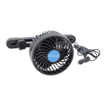 Tuuletin auton niskatukeen 4W/12V musta