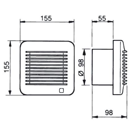 Tuuletin EDM-100 17W / 230V