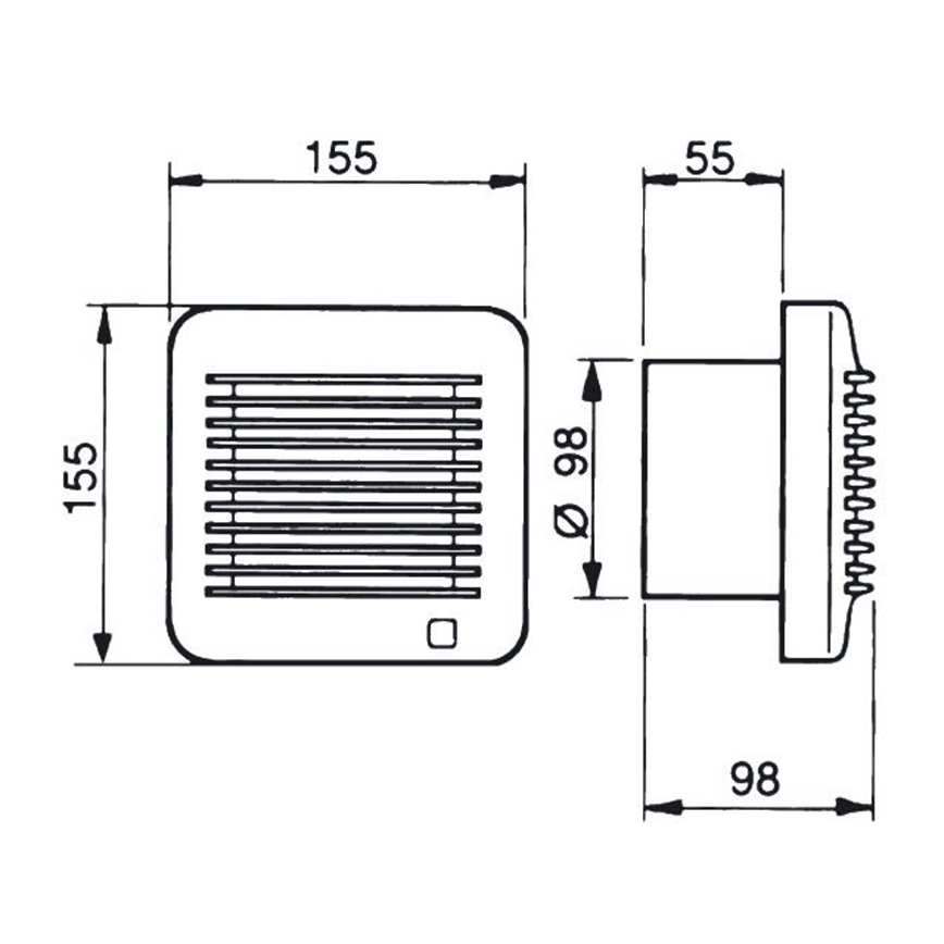 Tuuletin EDM-100 17W / 230V