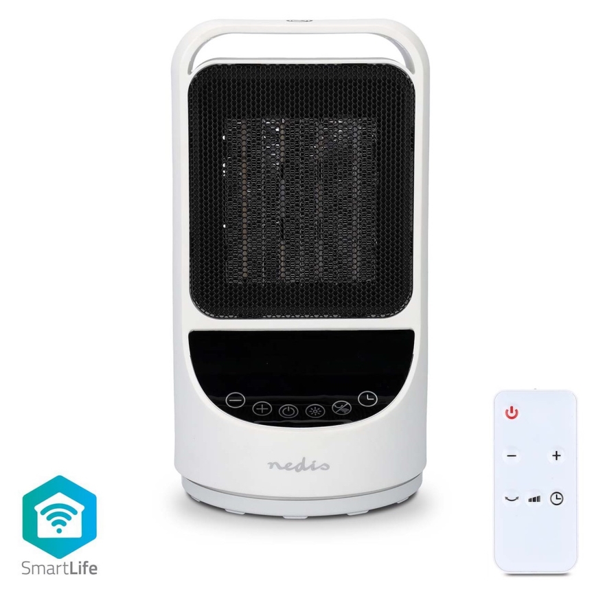 Tuuletin kanssa keraaminen lämmitin Smartlife 1000/1500W/230V Wi-Fi Tuya + kauko-ohjaus