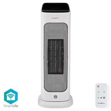 Tuuletin keraaminen lämmitin Smartlife 1400/2000W/230V Wi-Fi Tuya + kauko-ohjaus