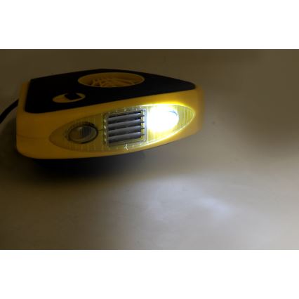 Tuuletin lämmityksellä ja LED-valolla 3in1 158W/12V