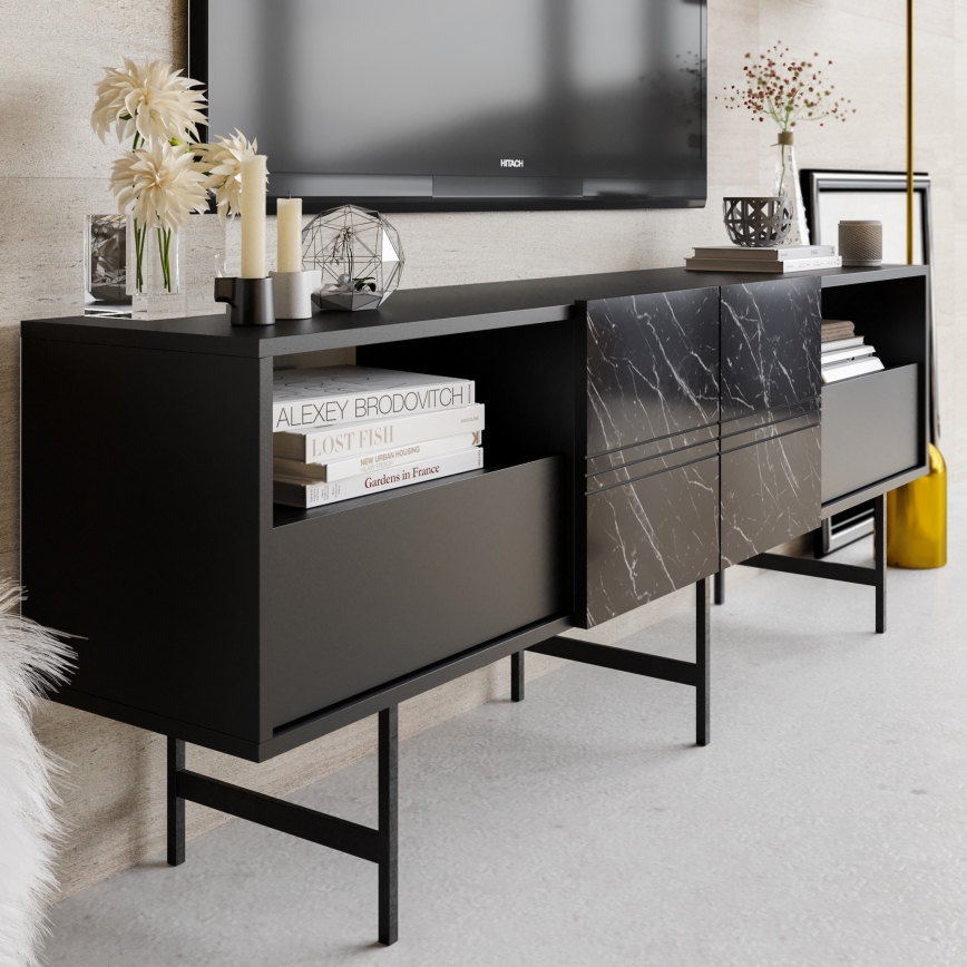 TV-pöytä DERIN 65x180 cm musta