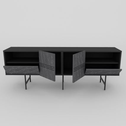 TV-pöytä DERIN 65x180 cm musta